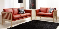 Betina sofa - 2+3 personers lædersofa