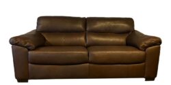 Natuzzi Camillo 3 pers. sofa - Mørkebrun læder