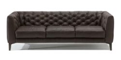 Natuzzi Piacere 3 pers. sofa - Mørkebrun læder