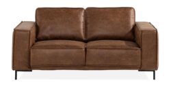 Akron 2 Pers. Sofa, Brun Bonded Læder