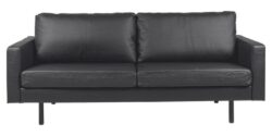 Chicago 3 personers sofa, ægte læder