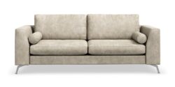 Ocean Lyx 3 Pers. Sofa, Beige Læderlook