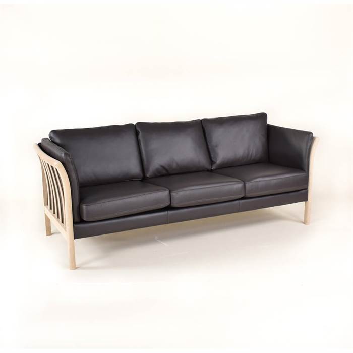 Skalma Asmara sofasæt - 2 + 3 pers. - Eg m. brunt læder